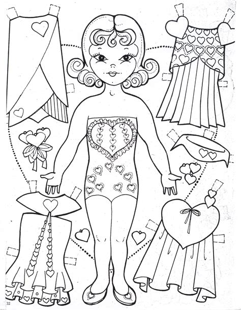Charles Venture Valentine Doll page for Marilyn Colouring Pages, Coloring Sheets, Coloring Pages ...