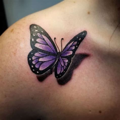 Top 61 Best Purple Butterfly Tattoo Ideas - [2021 Inspiration Guide]