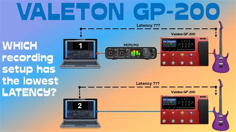 Latency difference between Valeton GP-200+MOTU-M2 vs Valeton GP-200 (as an audio interface ...