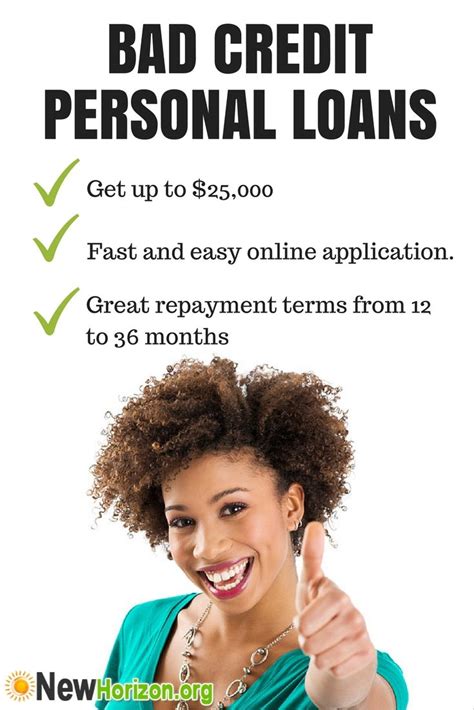 Personal Loans - New Horizon | Personal loans, Bad credit, Loans for ...