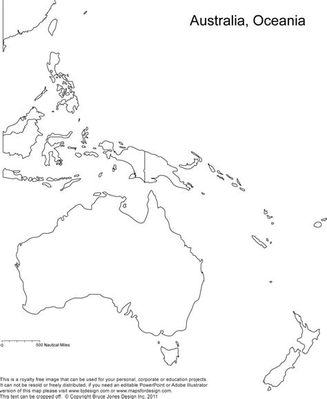 9 Mapas da Oceania para Colorir e Imprimir - Online Cursos Gratuitos | World map printable, Free ...