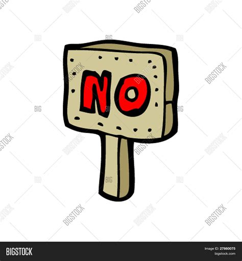 "no" Sign Cartoon Vector & Photo (Free Trial) | Bigstock