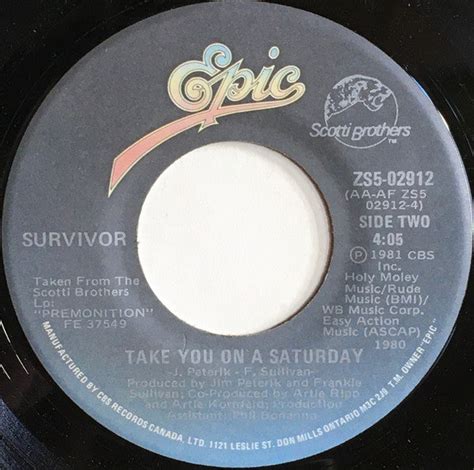 Survivor – Eye Of The Tiger – Vinyl Pursuit Inc