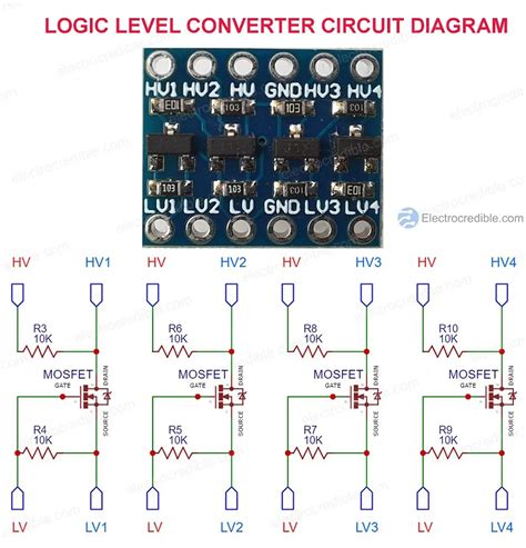 Logic Level Shifter Circuit Diagram