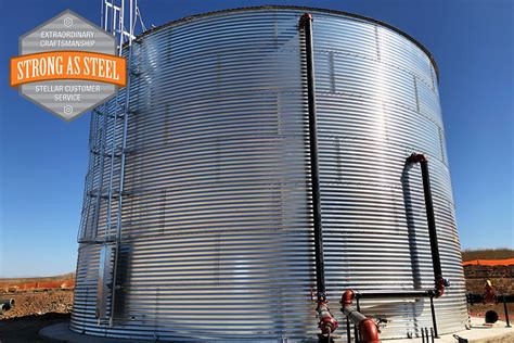 1 @ 450,000 – Corrugated Steel NFPA 22 Fire Protection Water Storage Tank | Contain Water Systems