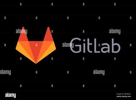 GitLab, Logo, Black background Stock Photo - Alamy