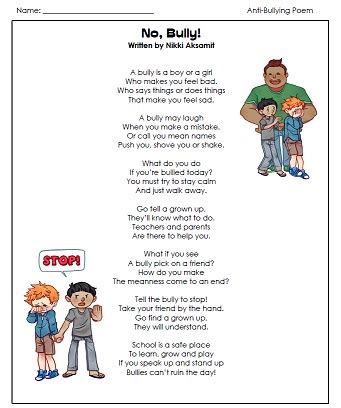 An Anti-Bullying Poem