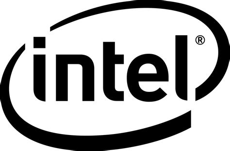 Intel Logo Black and White (1) – Brands Logos