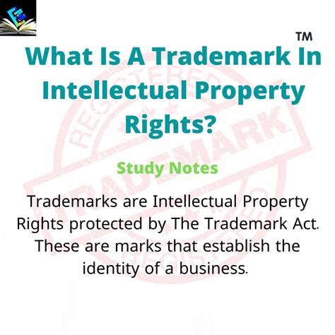 What is a trademark in Intellectual Property Rights? : EduMound