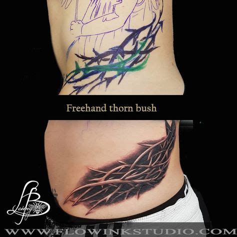 Thorn bush tattoo by Lainey! Limited availability at Revival Tattoo Studio!