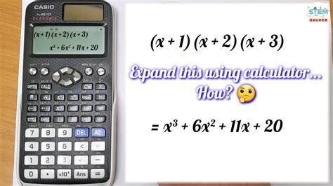 How to expand polynomials using calculator - YouTube