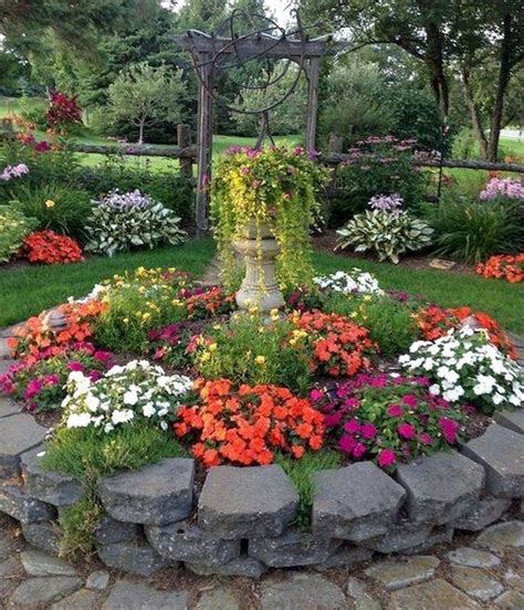 Beautiful Flower Garden Design Ideas - FRUGAL LIVING | Small flower gardens, Beautiful flowers ...