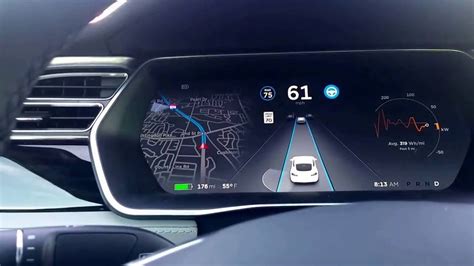 Tesla 8.0 New Dashboard View - YouTube