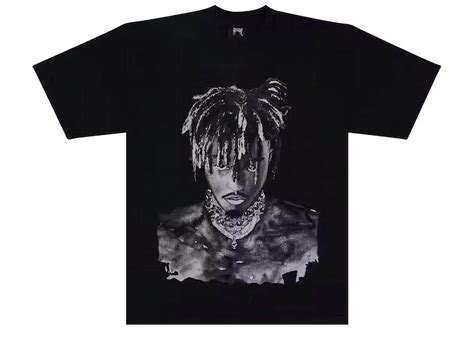 Revenge Juice Wrld 999 Graphite Portrait Tee Black Men's - FW23 - US