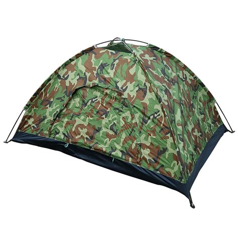 New 1/2 Person Man Camouflage Tent Single Layer Waterproof Camping ...