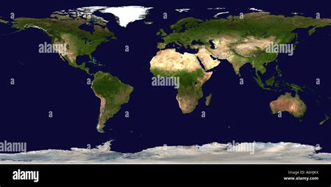 Map of Earth (Satellite Image Stock Photo - Alamy