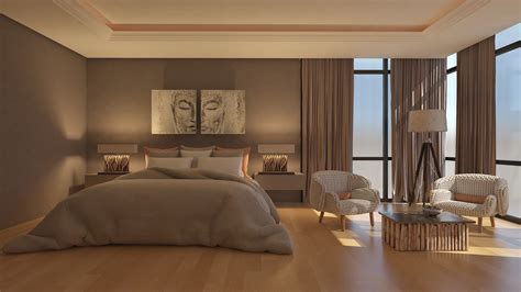 3D asset Modern bedroom design | CGTrader