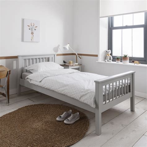 Hampshire Single Bed Frame In Silk Grey - Single Beds from Noa and Nani UK