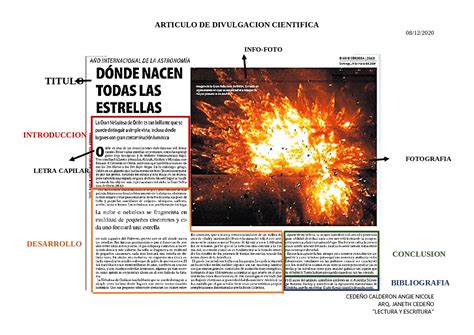 Ejemplo De Articulo De Dibulgacion Cientifica Ejemplo Sencillo Images ...