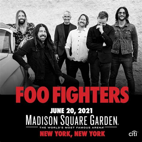 Bandsintown | Foo Fighters Tickets - Madison Square Garden, Jun 20, 2021