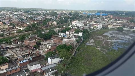 gorakhpur airport landing । Risky landing for airport गोरखपुर terminal - YouTube