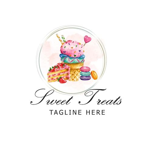 Premium Vector | Sweet treats logo design, heart breakable logo, strawberry chocolate