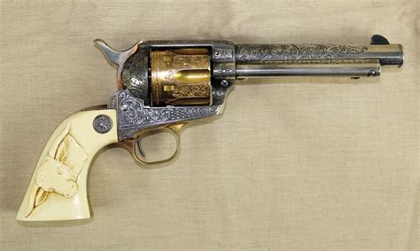 Engraved Colt Single Action Army Revolver