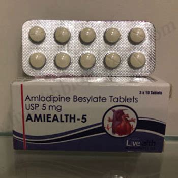 Amlodipine Besylate Tablets USP 5 mg - Livealthbiopharma