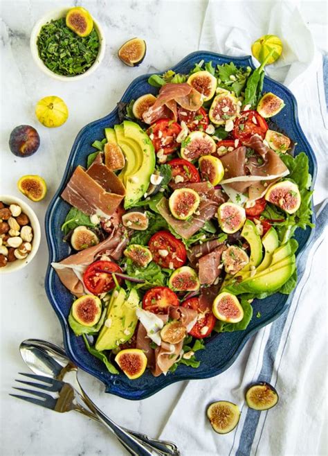 Fig, Hazelnut and Prosciutto Salad - Bakes by Brown Sugar