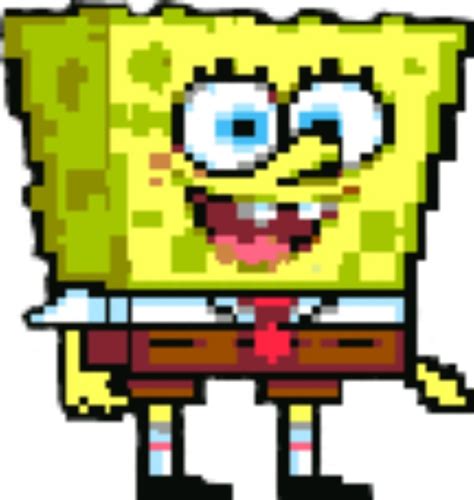 "SpongeBob SquarePants: SuperSponge - SpongeBob Sprite" by TheCosmicGnome | Redbubble