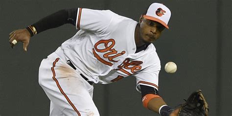 Orioles Adam Jones playing deeper center field