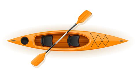 kayak from plastic for fishing and tourism vector illustration 489805 ...