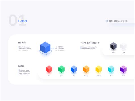 Core Design System - 01 Color by Ryan Sael on Dribbble