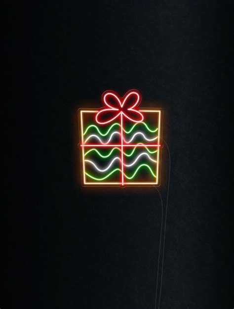 Christmas Present LED Neon Light | Echo Neon
