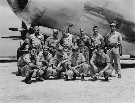 B-29 Superfortress bomber crew on TINIAN airfield Pacific | World War ...