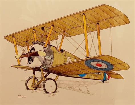 Pin by Gear Head on WW1 Aeroplanes | Airplane drawing, Airplane illustration, Aviation art