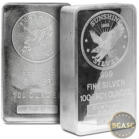 10 oz Silver Bars Geiger Security Line .999 Fine Bullion Ingot ...