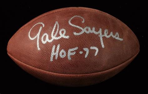 Gale Sayers Autographed Football - Big Time Bats