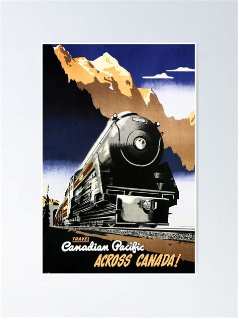 "Travel by Train Across CANADA! Vintage Art Deco Railway" Poster for Sale by retroposters ...