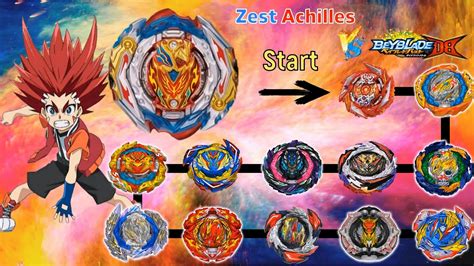 Beyblade Burst DB 【 Zest Achilles VS ALL Season 6 DB 】 Marathon Battle ベイブレードバースト DB 베이블레이드 버스트 ...