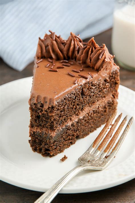 Chocolate Ricotta Layer Cake - Baker by Nature