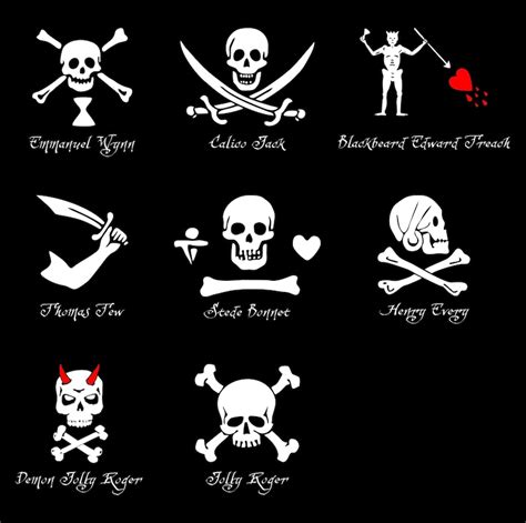 Pirate Flag Vinyl Decals | Etsy