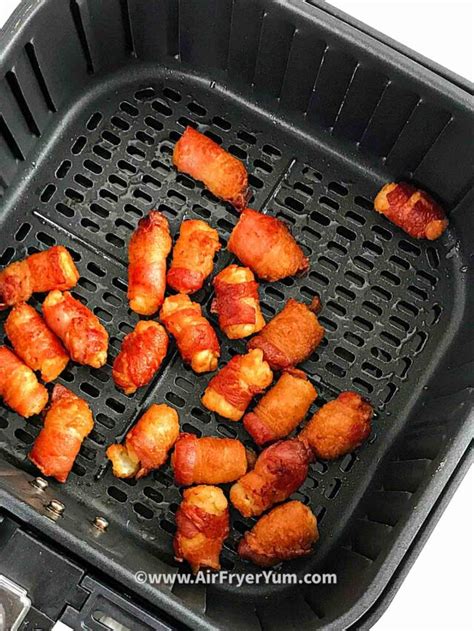 Air fryer bacon wrapped Tater tots - Air Fryer Yum