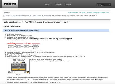 Update Firmware on Panasonic Lumix Cameras & Lenses