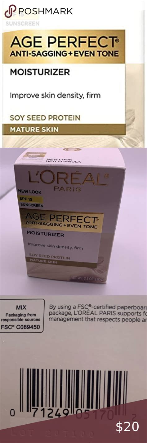 New L'Oreal Paris, Age Perfect Day Cream for Mature Skin SPF 15, 2.5 ...