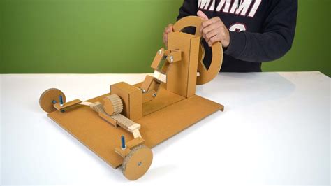 ultimate science project / making completely working cardboard steering mechanism of a car - YouTube