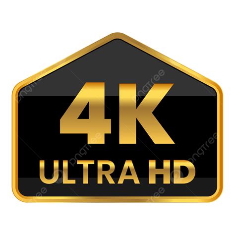 4K Ultra HD Logo.png Transparent