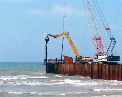 Installation of Steel Sheet Piling – design mock