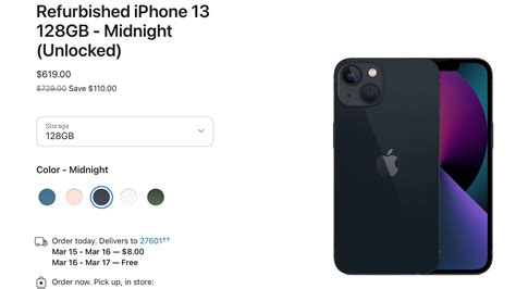 Refurbished iPhone 13 Models Now Available From Apple's U.S. Store ...