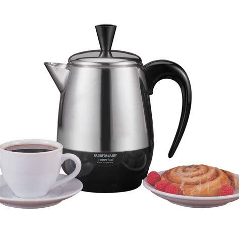 2-4 Cup* Electric Percolator, Stainless Steel | FCP240 | Farberware